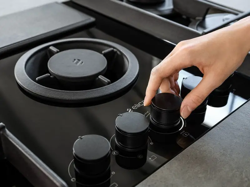 Bếp gas kết hợp máy hút mùi ELICA NIKOLATESLA FLAME BL/F/88 PRF0159621