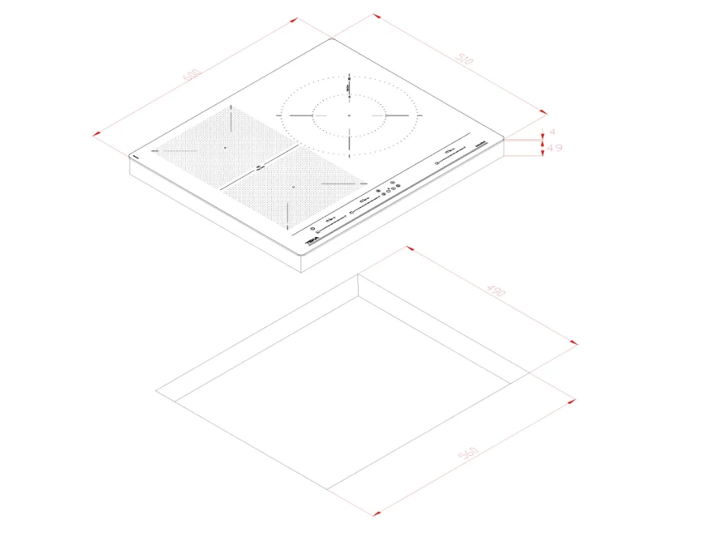 Bếp từ TeKa IZF 65320 BK MSP