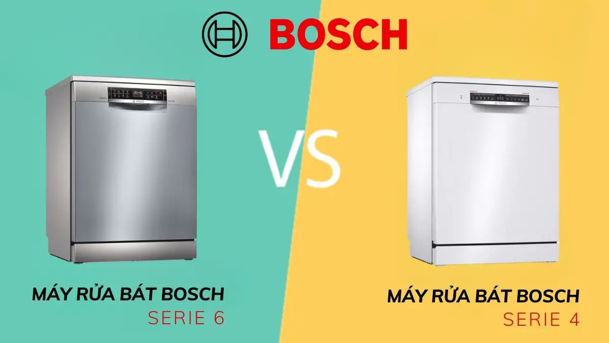 So sánh máy rửa chén Bosch Serie 6 và Serie 4