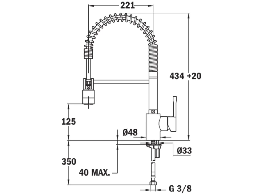 Vòi rửa Teka ARK 937