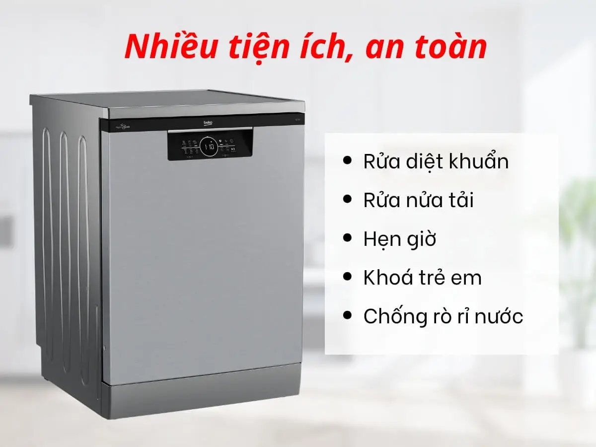 Máy rửa bát Beko BDFN26530X