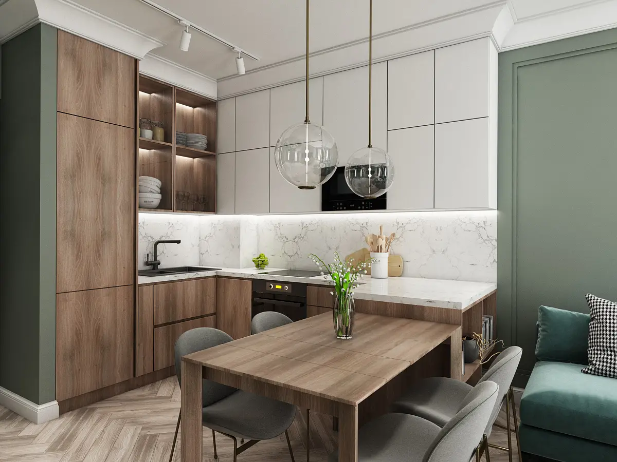 Tủ Bếp MDF Melamine